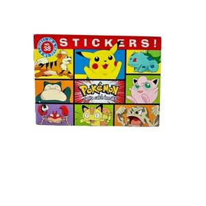 Vintage Pokémon Stickers & Coloring Book 1999 Sticker Time Collectible Trade 38